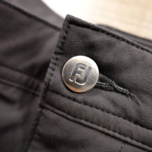 FootJoy Golf Shorts – Men’s W40, Black Stretch Performance - Picture 2 of 11